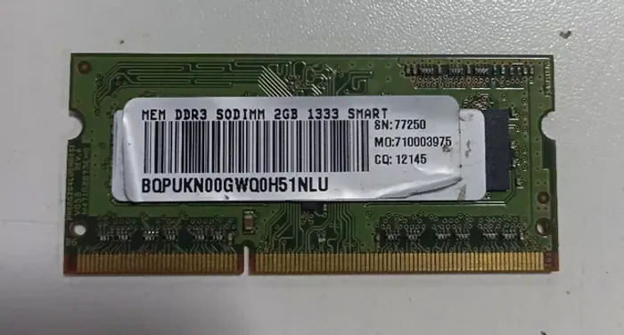 Memória Ram 2gbDdr3 Smart Notebook