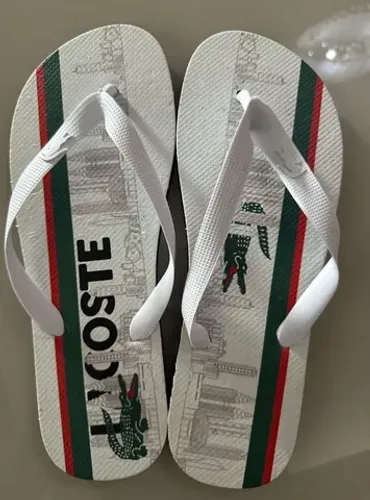Chinelo lacoste masculino