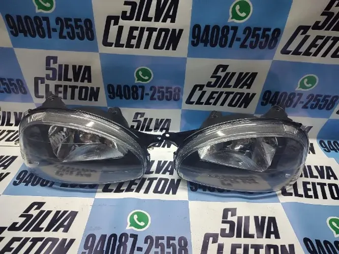 par farol classic 2000 ate 2009 mascara negra corsa classic novo importado item promoção
