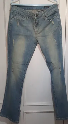 Calça jeans Rose Nogueira flare 44