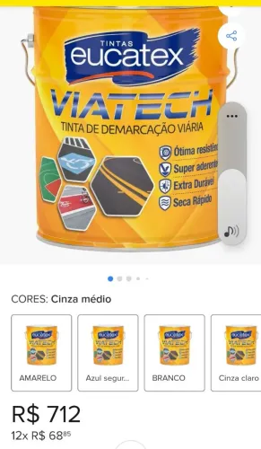Tinta de demarcacao viária amarela