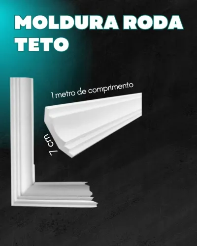 KIT MOLDURA RODA TETO 10 unidades