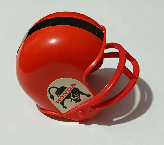Mini capacete de futebol americano Honda - apontador de lápis - raro 