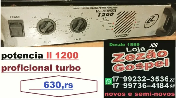potencia ll turbo 1200 proficional 630,rs trocas