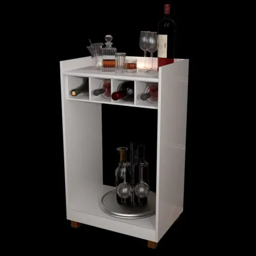 Bar Balcao Julia com Garrafeiro Branco Minas Plac SR