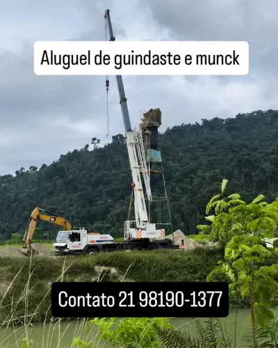 Aluguel de guindaste e caminhão munck