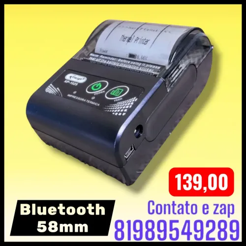 Impressora bluetooth de 58mm 