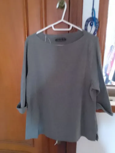 Blusa Cinza de Algodão - Tamanho GG, CORTELLE, BASICA
