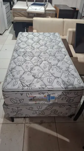 Colchão Box 0,98cm por 1,98cm Ónix Livre com auxiliar molas ensacadas