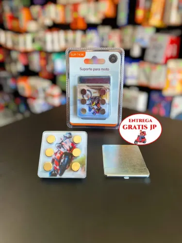 SUPORTE DE CELULAR PARA MOTO MAGNÉTICO COM 6 IMÃS