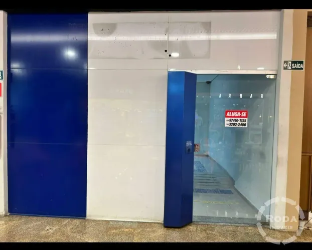 Loja Comercial para Aluguel  25 m² em Gonzaga, Santos (Segurança 24h)