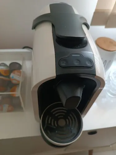 Cafeteira 3 corações - Branca trincada