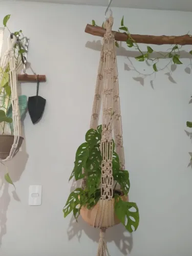 Suporte de planta (macrame)