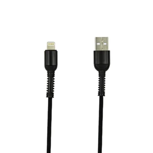 Cabo USB para iPhone - Preto em Nylon Um Metro
