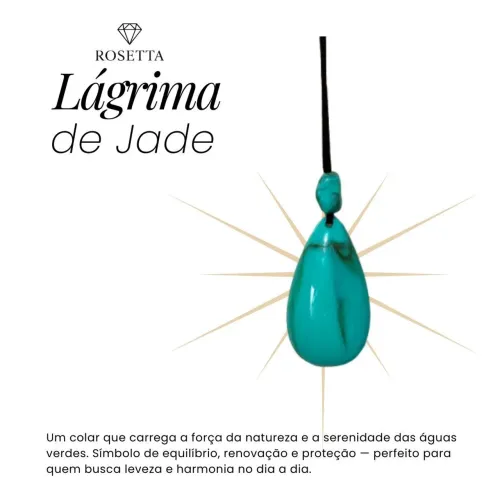 Colar Lágrima de Jade - Rosetta