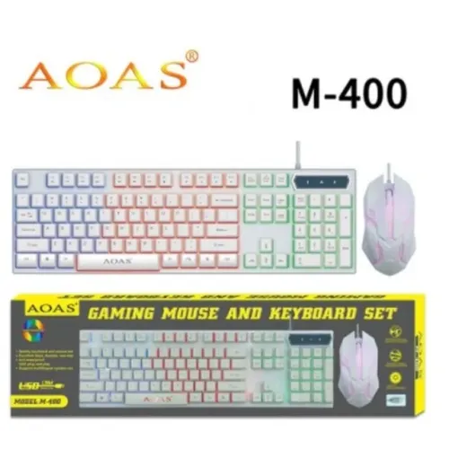 Teclado M 400 -  iluminado mouse e teclado kit