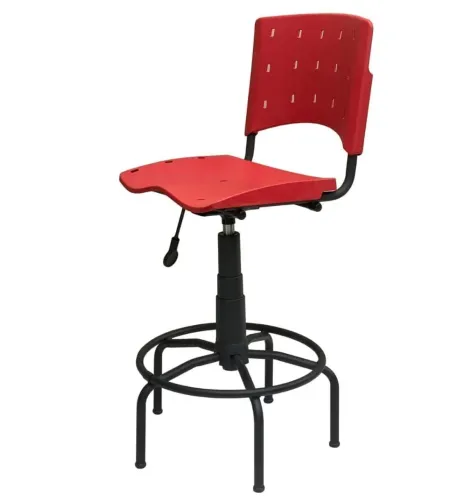 Cadeira caixa Giratória várias cores em polipropileno