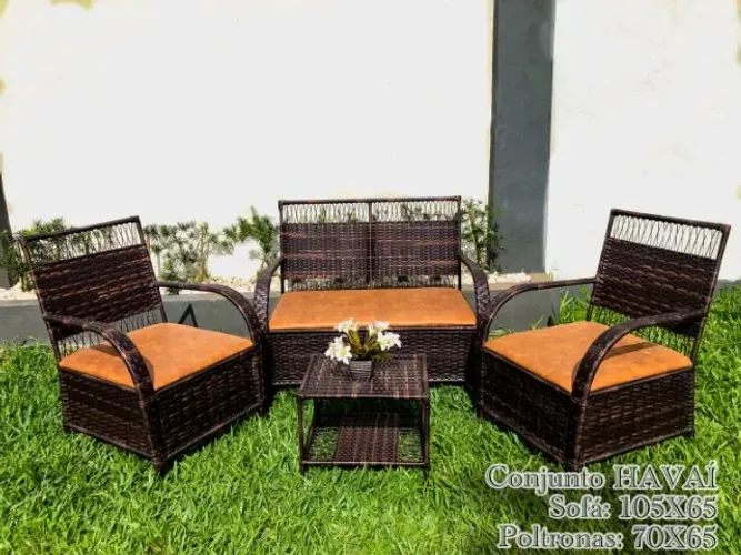 Conjunto de Sofá Havaí -Conforto e Qualidade para Sua Sala.