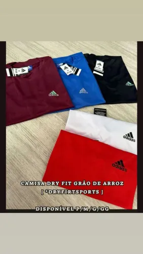Camisa Dry Fit Grão de Arroz Adidas