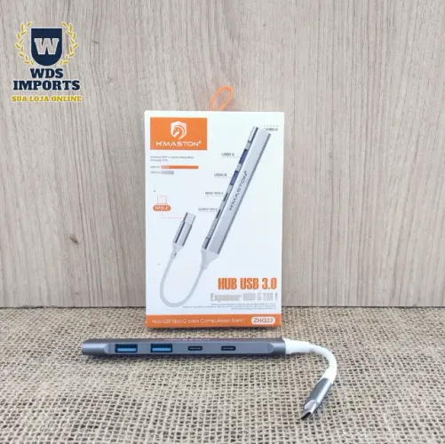 Hub Usb Expansor 5 em 1 Tipo C
