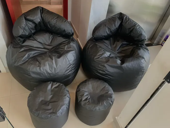 Puff bola com encosto