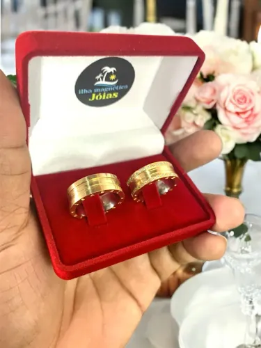 Alianças de casamento Ilha Magnética Jóias