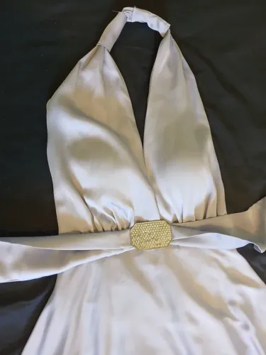 Vestido longo de seda - tamanho 40