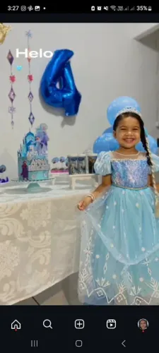 Vestido Frozen Infantil