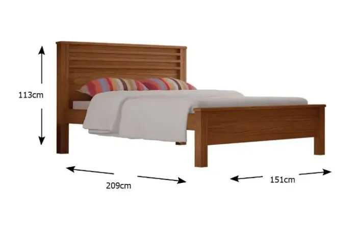 Cama Casal Verona Novo Horizonte Cumaru - Entrega Rápida! 