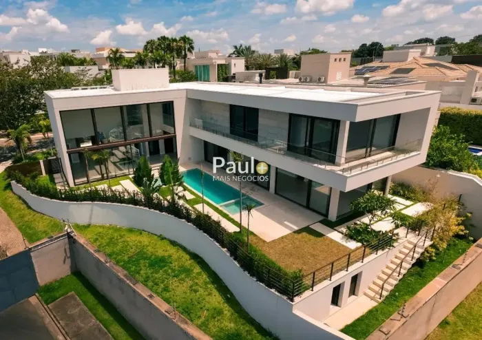 Sobrado à venda em Campinas, Loteamento Mont Blanc Residence, com 5 suítes, com 633 m²