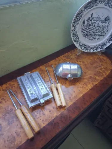 Kit de utensílios de cozinha antigos