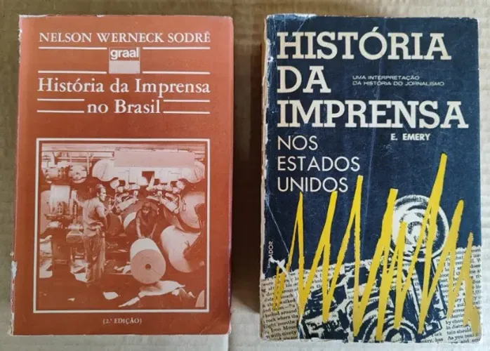 02 Livros: A História Da Imprensa No Brasil + A Historia da Imprensa nos Estados Unidos
