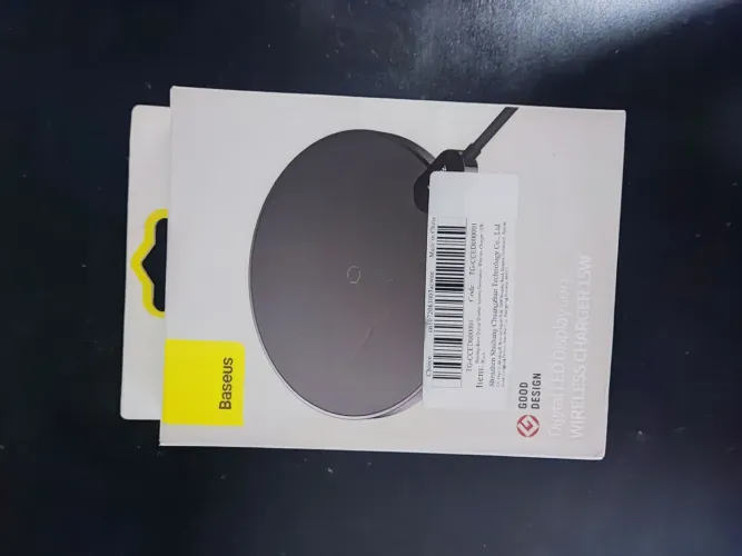 Carregador Wireless Baseus 15W com Display LED