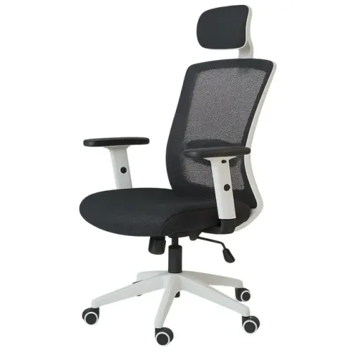 Cadeira Escritório Tela WAY Branca Preta Ergonômica Design Moderno Executivo 20080