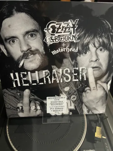 Vinil - Ozzy Osborne + Motörhead - Hellraiser - Disco Novo EP - Lemmy Kilmister