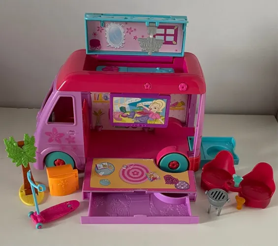 Camper Van Polly Pocket Trailer Acampamento
