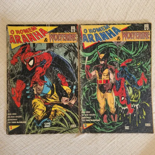 Homem Aranha & Wolverine - Mini Série Completa em 2 edições - 1989
