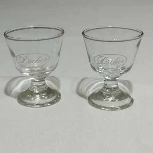 Par de Mini Cálices para conhaque Dreher