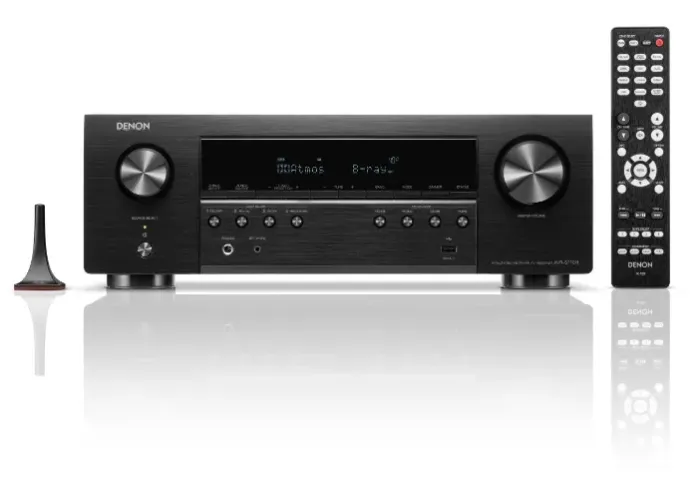 Receiver Denon AVR-S770H 7.2 Canais - 75W - 8K Ultra HD, Dolby Atmos, Bluetooth e Wi-Fi