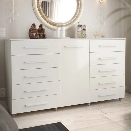 Cômoda 10 Gavetas com Sapateira Império tt65