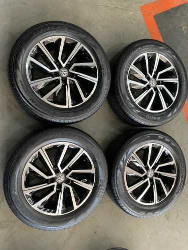 Rodas aro 16 Volkswagen 5/100 + pneus pirelli