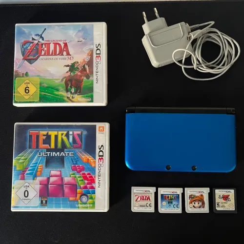 Nintendo 3DS XL Azul + 5 jogos originais| Excelente Estado | Aceito Trocas