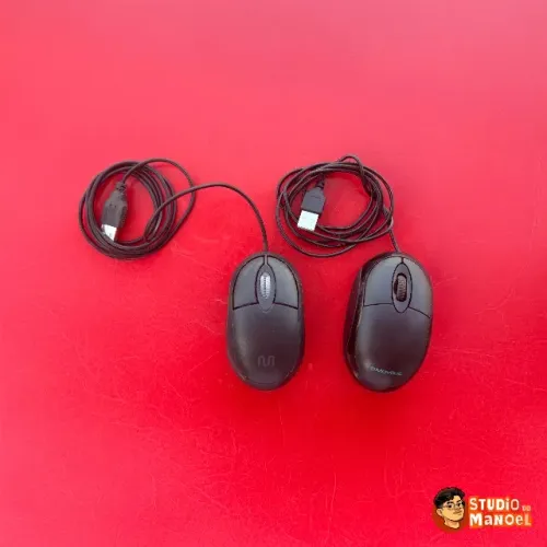 2 Mouses Ópticos (um com falha)