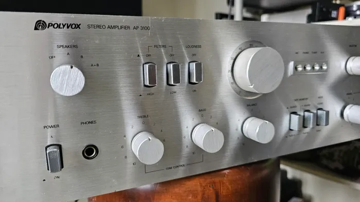 Amplificador Stereo Polyvox AP-3100 Vintage - Clássico Nacional Hi-Fi Funcionando Perfeita