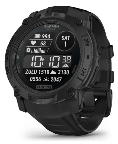 Relogio Garmin Instinct 3 Solar Tactical preto 45mm