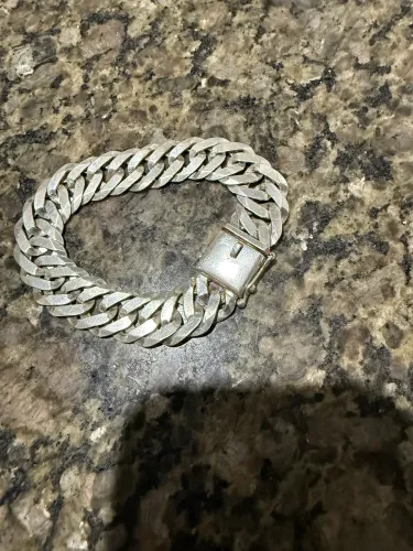 Pulseira de prata 17mm