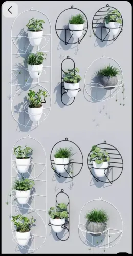 Suporte pra colocar plantas na parede 4 peças por 100