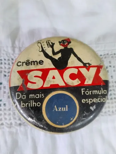 Lata antiga de gracha de sapato saci 