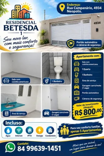 Ap de 1 quarto com. Sala e cozinha todo reformado