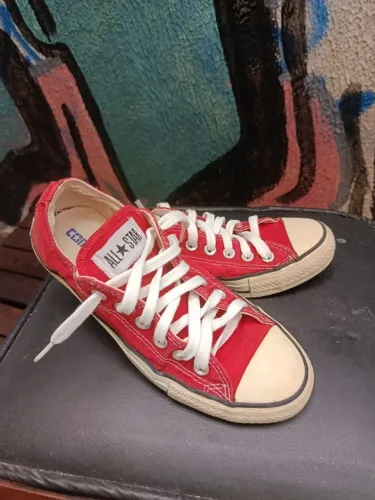 All star original vermelho cano curto - tam. 36